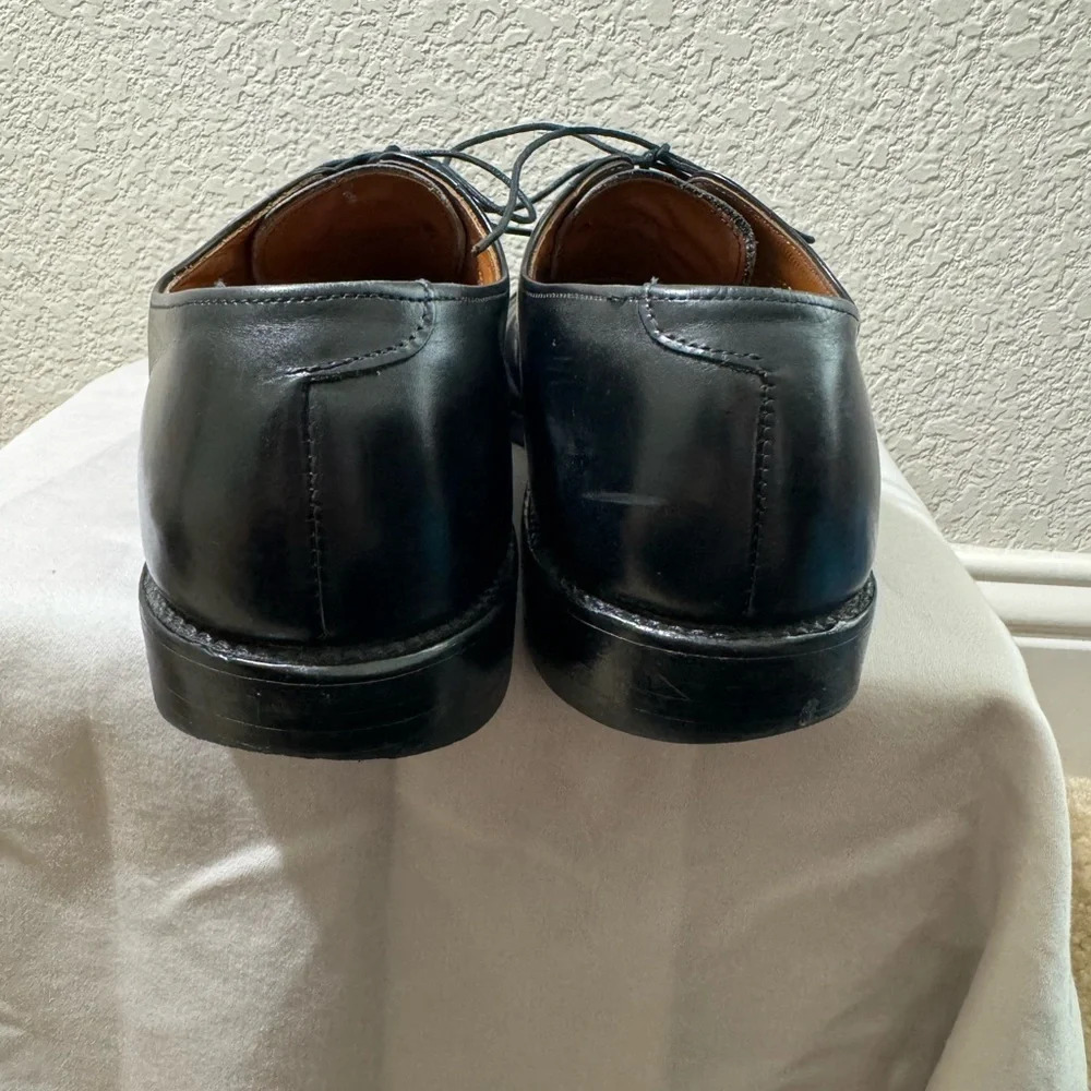 Allen Edmonds Park Avenue Oxfords Men's  Black Leather Cap Toe Shoes Size 11A - Picture 6 of 12